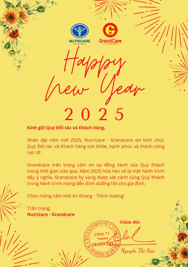 CHÚC MỪNG NĂM MỚI 2025 QUÝ ĐỐI TÁC VÀ KHÁCH HÀNG